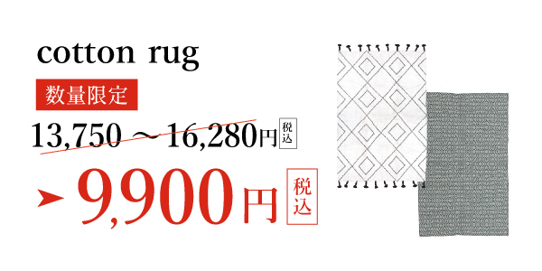 アデペシュ コットンラグ 特別価格9,900円(税込)