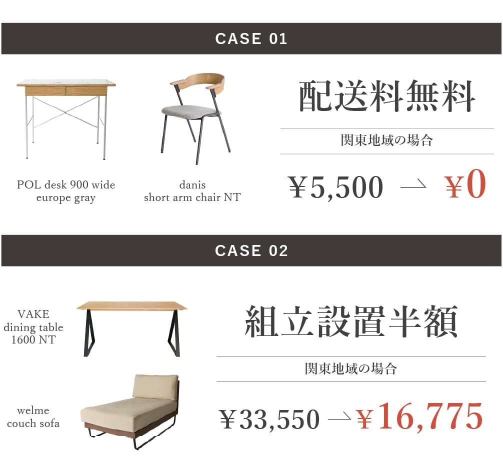 配送料無料キャンペーン