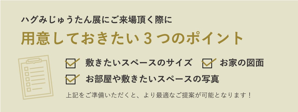 ハグみじゅうたん展