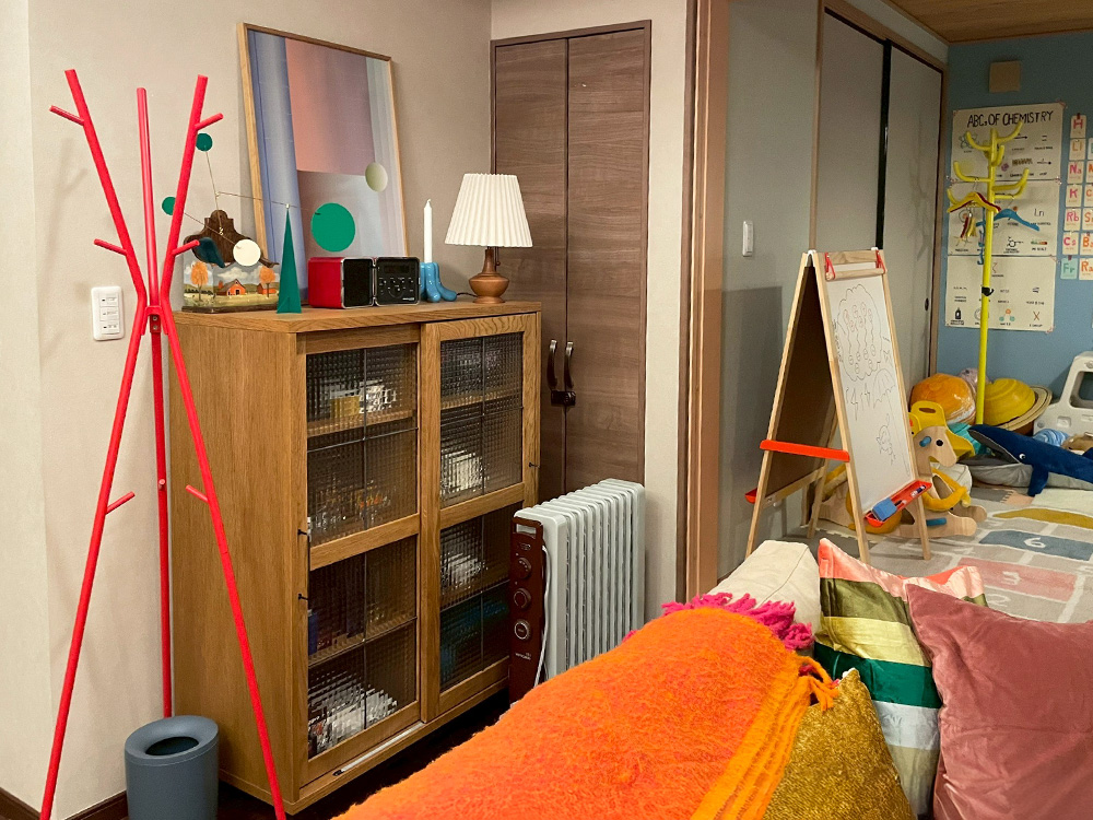 カデル スライドガラスキャビネット ロー