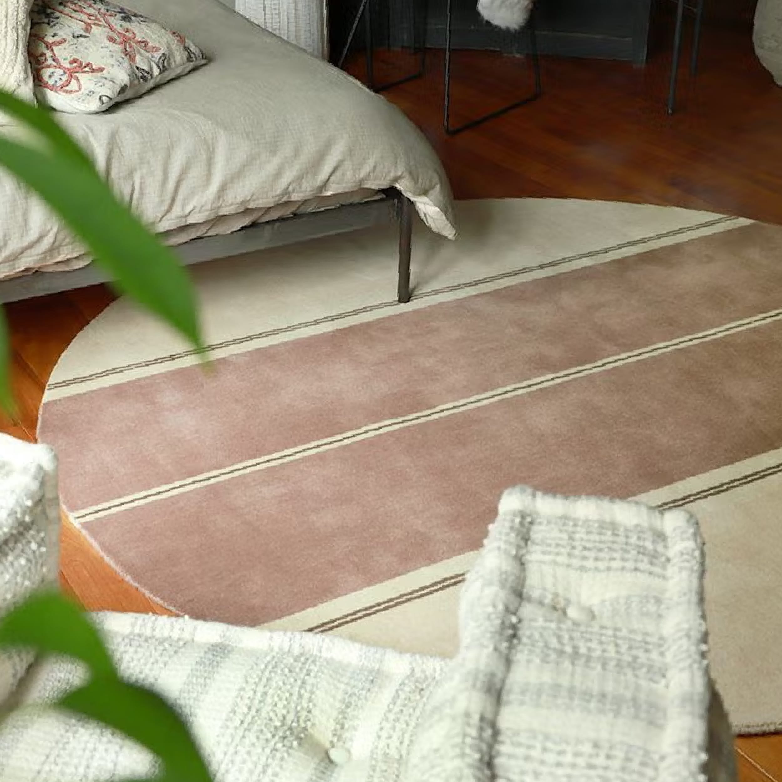 pell wool rug circle