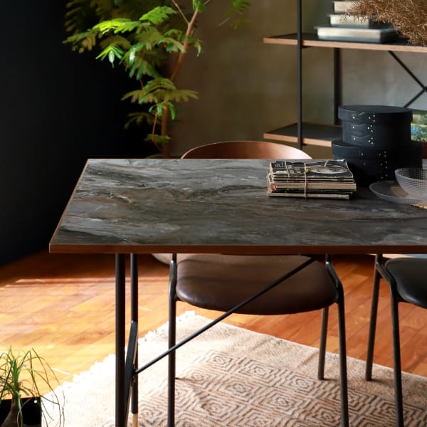 POL 2way dining table 1600 mat black